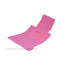 Car Mat Flat Foot Loop Pile PP Fiber Carpet Pink